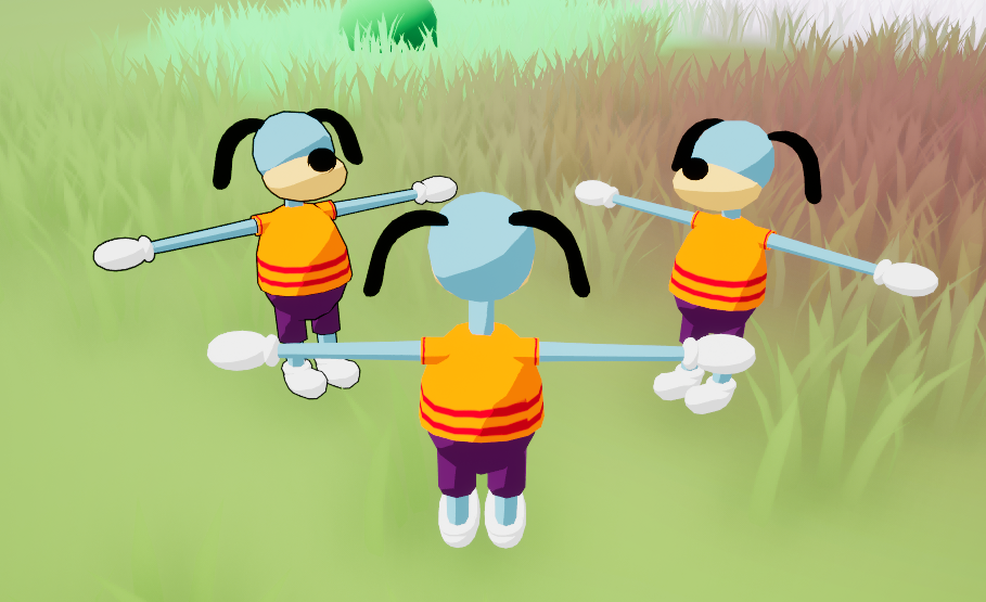 Outline Test on Placeholder Character